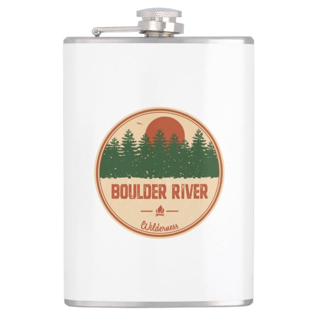 Boulder River Wilderness Hip Flask (Front)