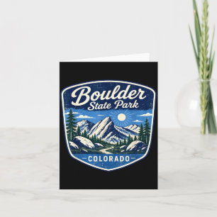 Boulder state park colorado mountain nature card