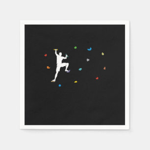 Boulder Wall Boulder Hall Climber Gift Napkin