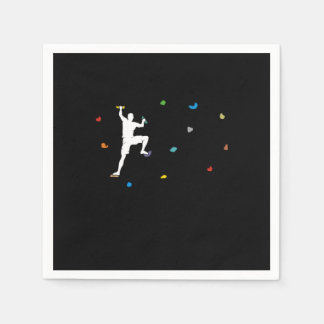 Boulder Wall Boulder Hall Climber Gift Napkin