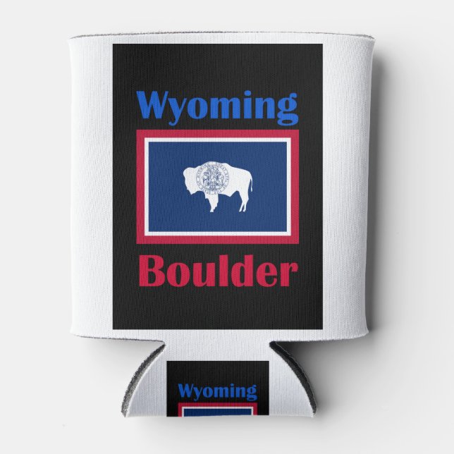 Boulder Wyoming Can Cooler (Front)