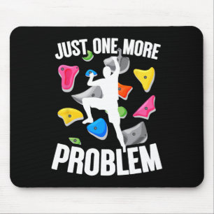 Bouldering And Indoor Rock Climbing, Climber And B Mouse Pad