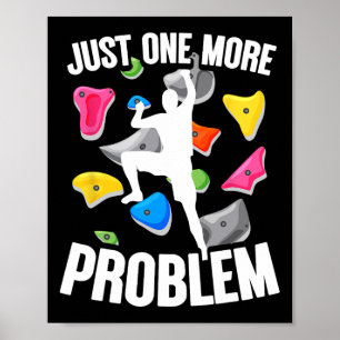 Bouldering And Indoor Rock Climbing, Climber And B Poster