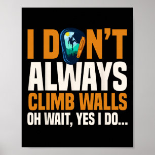 Bouldering Artificial Rock Climbing Indoor Mountai Poster