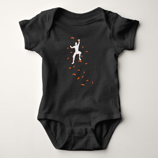 Bouldering Boulder Sport Climbing Wall Baby Bodysuit (Front)