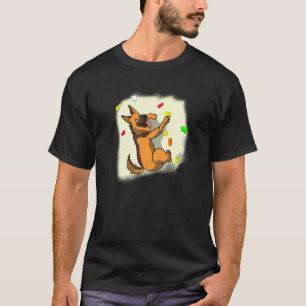 Bouldering Climbing Sheepdog I German Shepherd Bou T-Shirt