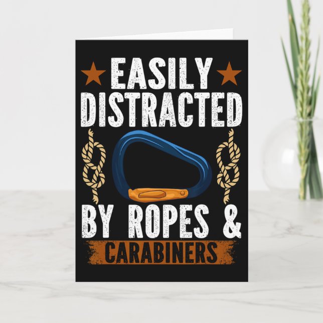 Bouldering Mountain Climbing  Card (Front)