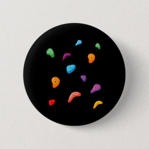 Bouldering - Rock Climbing Lover Climber Outdoor S 6 Cm Round Badge