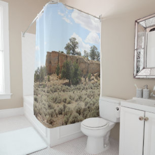 BOULDERS ACROSS NEW MEXICO SHOWER CURTAIN