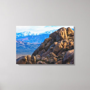 Boulders and Mountains Canvas Print