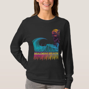 Boulders Beach Retro 80s Style Vintage Vaporwave T-Shirt