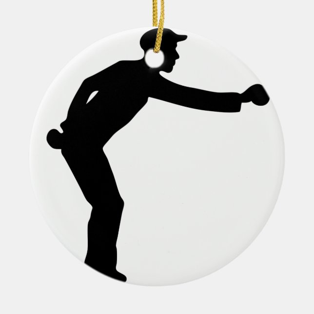 boules games.png ceramic tree decoration (Front)