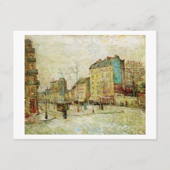 Boulevard de Clichy, Van Gogh Fine Art Postcard (Front)