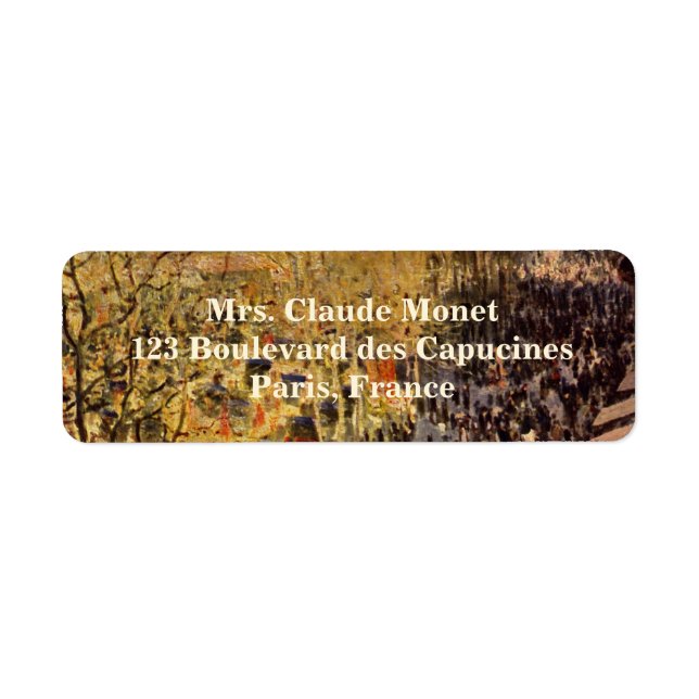 Boulevard des Capucines by Claude Monet, Fine Art (Front)