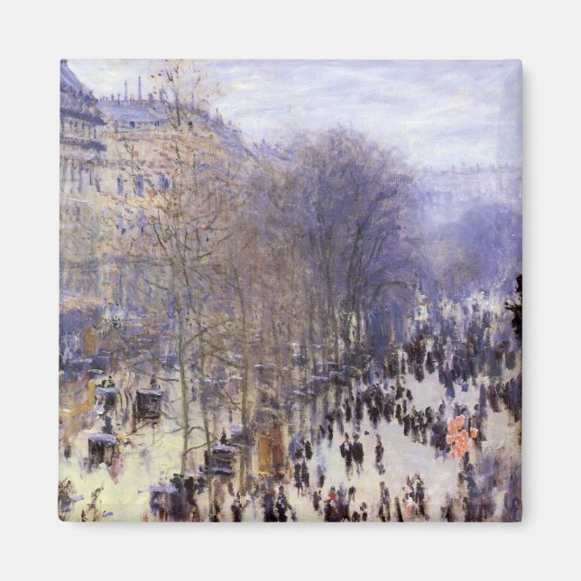 Boulevard des Capucines by Claude Monet, Fine Art Magnet (Front)