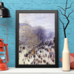 Boulevard des Capucines by Claude Monet, Fine Art Poster<br><div class="desc">Boulevard des Capucines (1873) by Claude Monet is a vintage impressionism fine art cityscape painting featuring a street scene in Paris, France. The Boulevard des Capucines is one of the four "grands boulevards" in Paris, a chain of boulevards running east-west that also includes Boulevard de la Madeleine, Boulevard des Italiens,...</div>