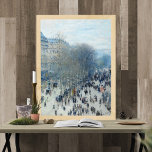 Boulevard des Capucines by Claude Monet Poster<br><div class="desc">Boulevard des Capucines painting features a street scene of the famous Paris boulevard by French Impressionist artist Claude Monet created in 1873. Transfer this image to the product you want. My fine art images are sourced from public galleries and optimised at a high resolution to provide a quality print. Use...</div>