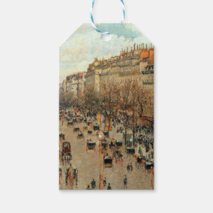 Boulevard Montmartre-Eremitage Camille Pissarro   Gift Tags