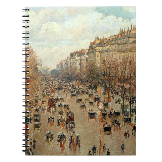 Boulevard Montmartre-Eremitage Camille Pissarro   Notebook (Front)