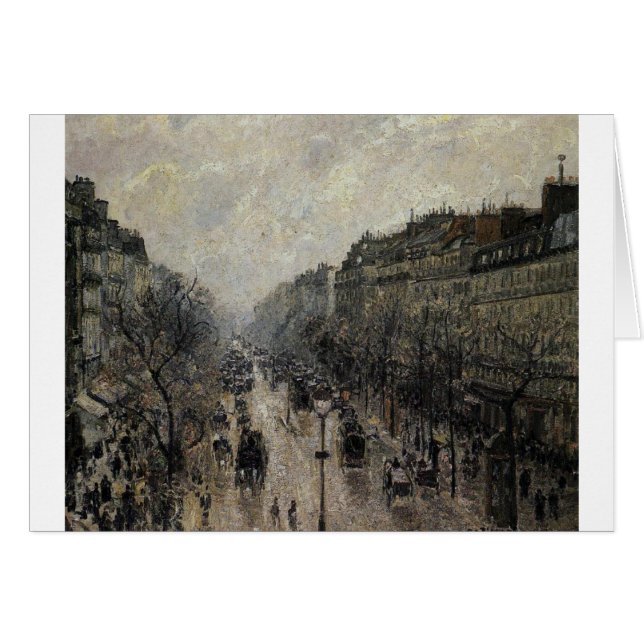 Boulevard Montmartre Foggy Morning by Camille... (Front Horizontal)