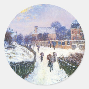 Boulevard Saint Denis Argenteuil by Claude Monet Classic Round Sticker