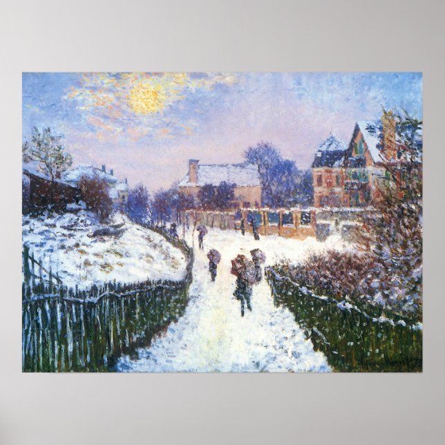 Boulevard Saint Denis Argenteuil by Claude Monet Poster (Front)