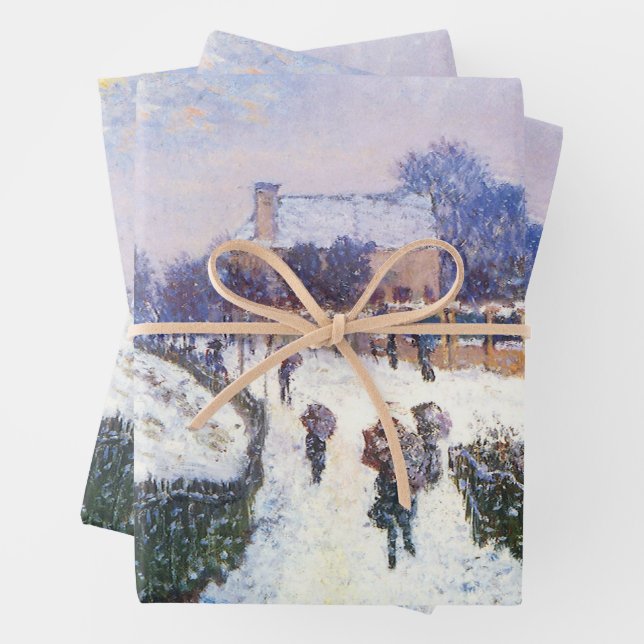 Boulevard Saint Denis Argenteuil by Claude Monet Wrapping Paper Sheet (In situ)