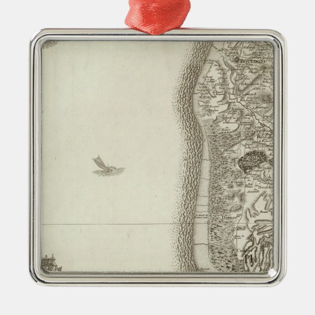 Boulogne Metal Tree Decoration (Front)