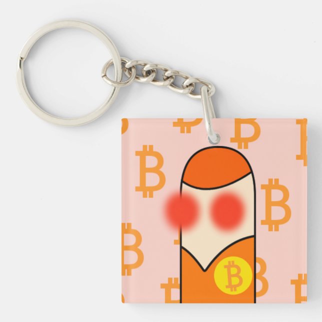 bouman166 Bitcoiner icon Key Ring (Front)