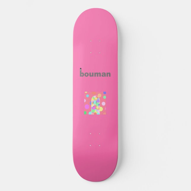 bouman167 kind rainbow＃7 skateboard (Front)