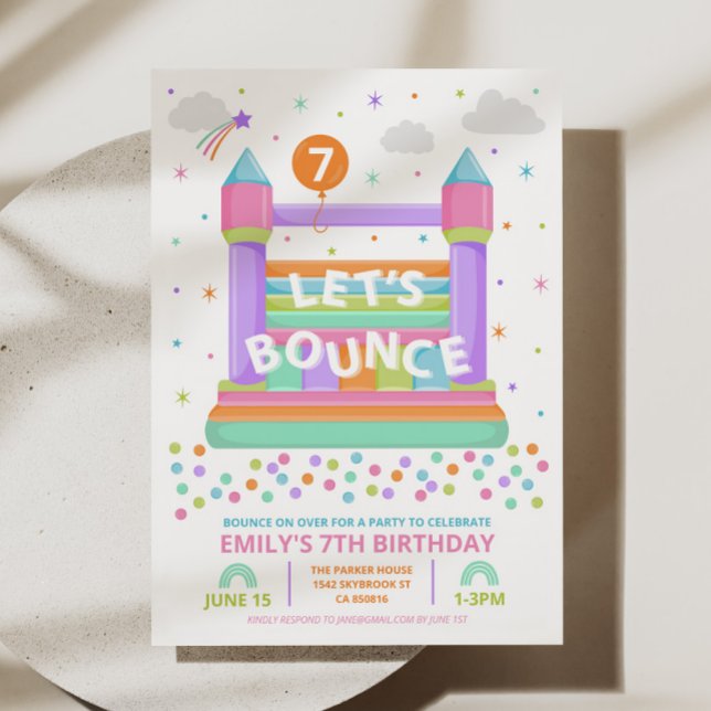 Bounce Birthday Party Invitation (Creator Uploaded)