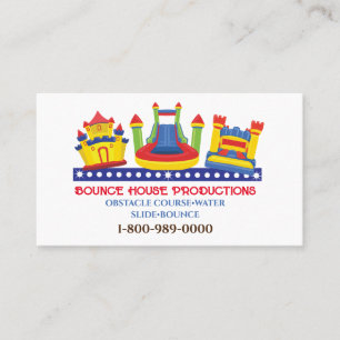 BOUNCE BOUNCY HOUSE BIRTHDAY PARTY Business Sign Business Card