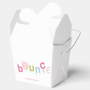 Bounce Colourful Kids Birthday Party Favour Box