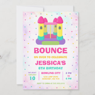 Bounce House Birthday Invitation