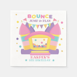 Bounce House Birthday Napkin