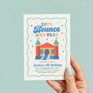Bounce House Birthday Party Invitation