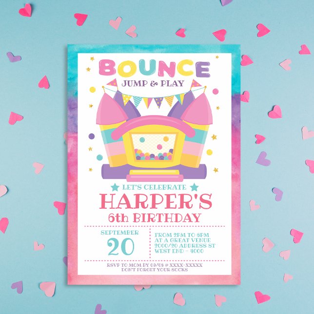 Bounce House Birthday Party Invitation (Creator Uploaded)