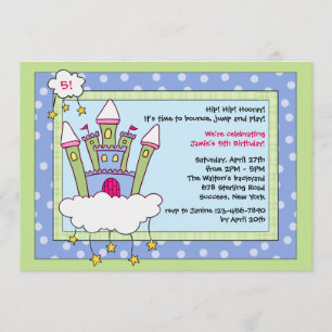 Bounce House Birthday Party Invitation