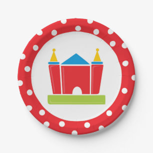 Bounce House Birthday Party Paper Plate