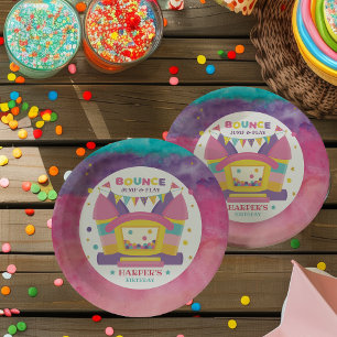 Bounce House Birthday Party Paper Plate