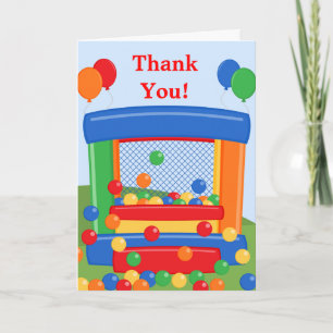 Bounce House Birthday Thank You Card