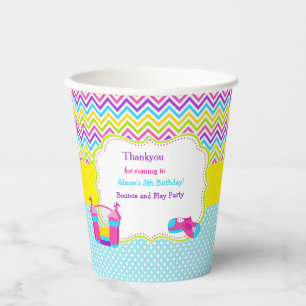 Bounce House Bouncy Castle Birthday Party Paper Cups