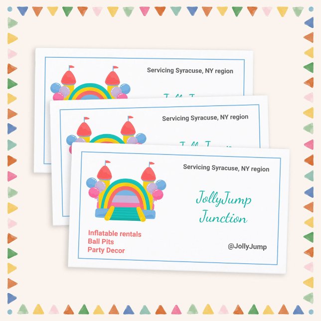 Bounce House Business Card (Bounce House Business Cards)