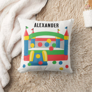 Bounce House Jumping Castle Ball Cute Pattern Cushion