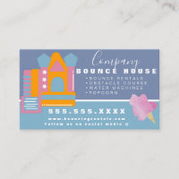Bounce House Logo Party  Rentals Cotton Candy