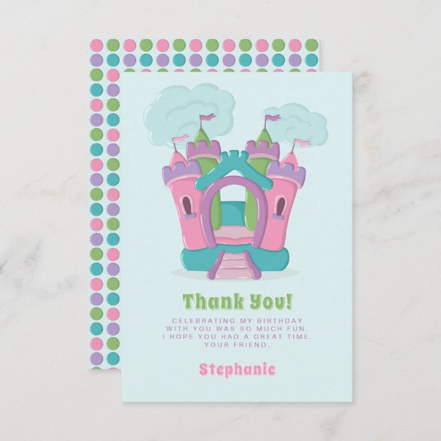 Bounce House Party Invitation (Front/Back)