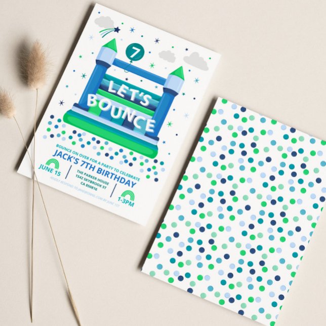 Bounce House Party Invitation (Creator Uploaded)