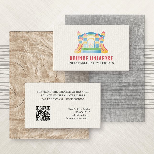Bounce Houses Party Rentals Business Card (Creator Uploaded)