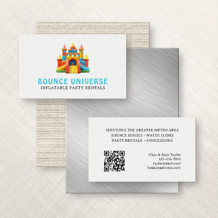 Bounce Houses Party Rentals Business Card