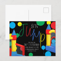 Bounce Jump Kids Birthday Party Dots Balloons